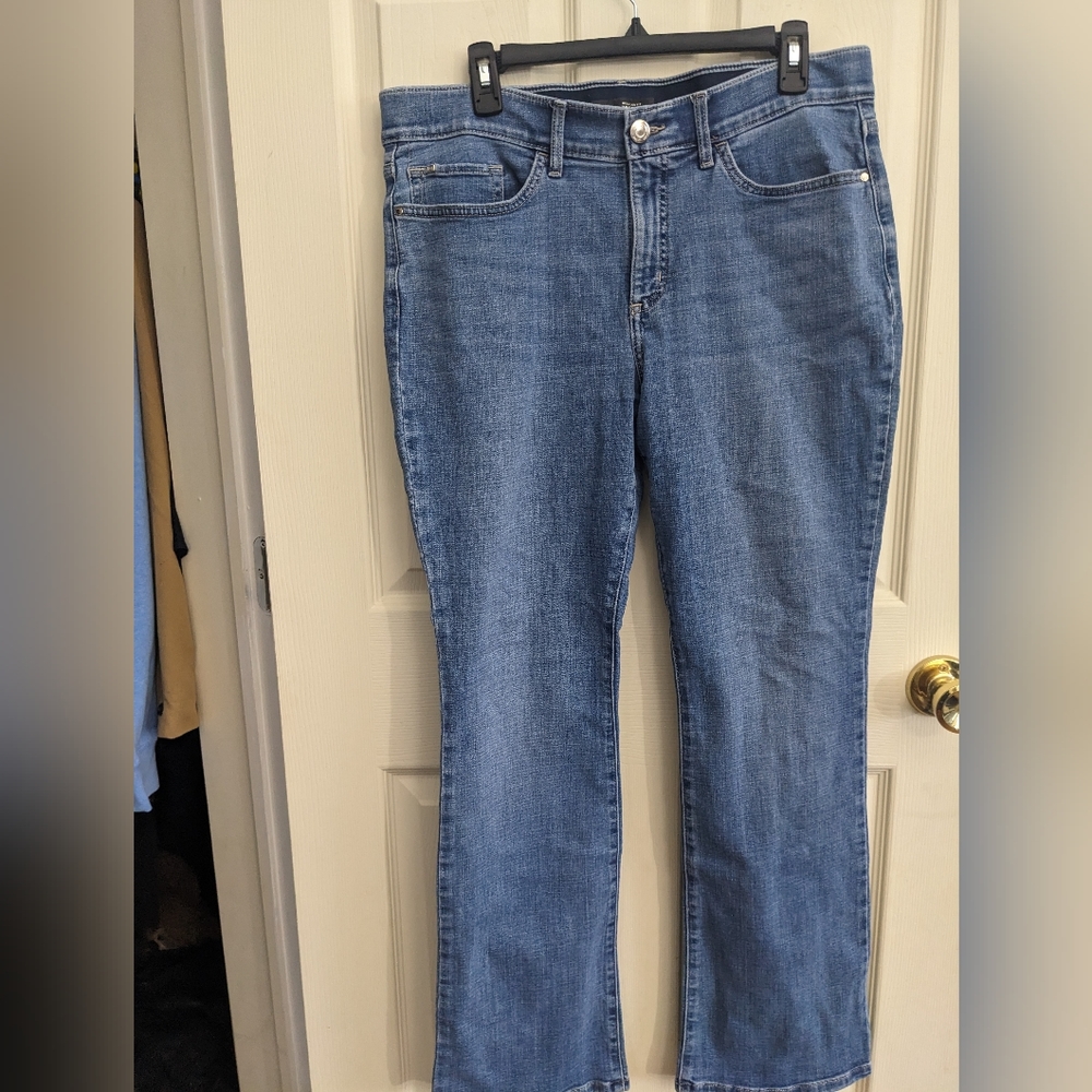 Lee Flex Motion Regular Fit Midrise Bootcut Denim Jeans Size 14 medium